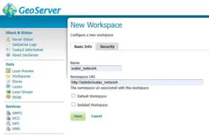 geoserver workspace 2